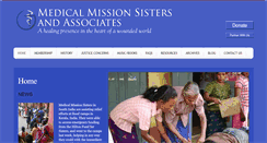 Desktop Screenshot of medicalmissionsisters.org