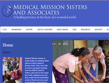 Tablet Screenshot of medicalmissionsisters.org